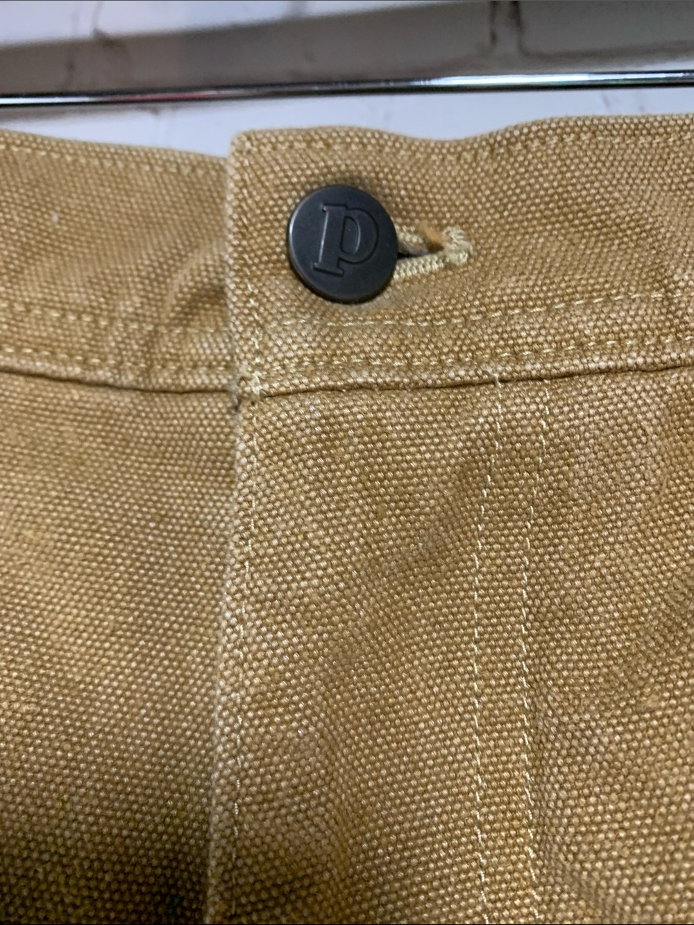 Patagonia Khaki Iron Forge Canvas Hemp Cargo Organic Shorts Size 38 x 11 - Picture 8 of 8